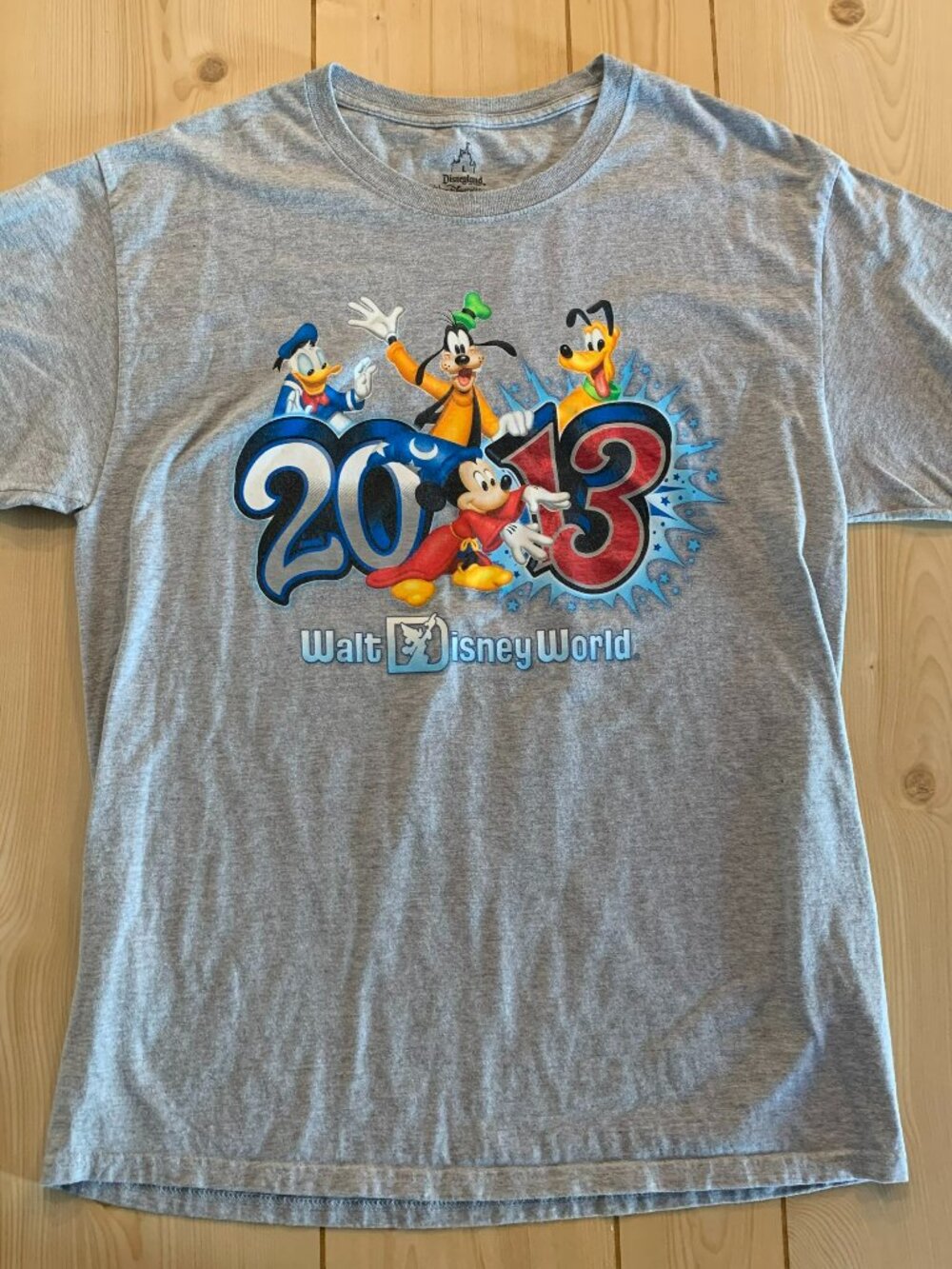 Walt Disney World Disneyland Resort 2013 Souvenir Mickey Mouse T-Shirt L
